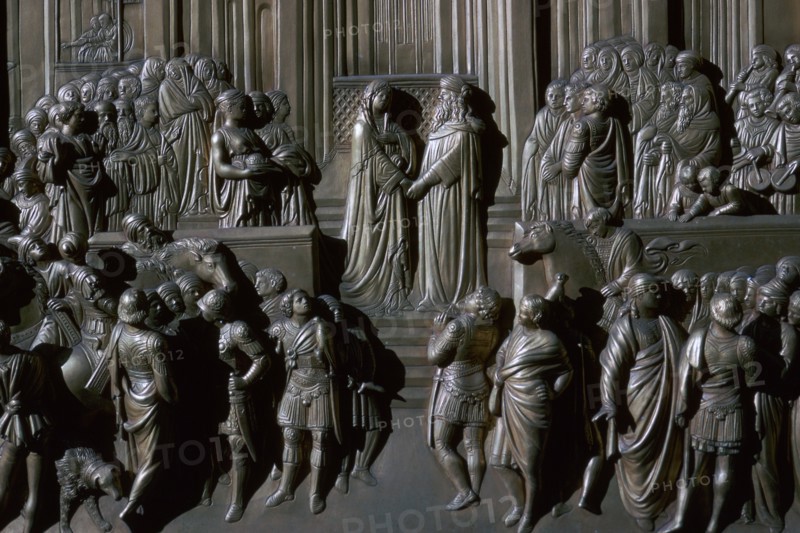 Baptistry doors in Florence, 14th century. Artist: Andrea Pisano