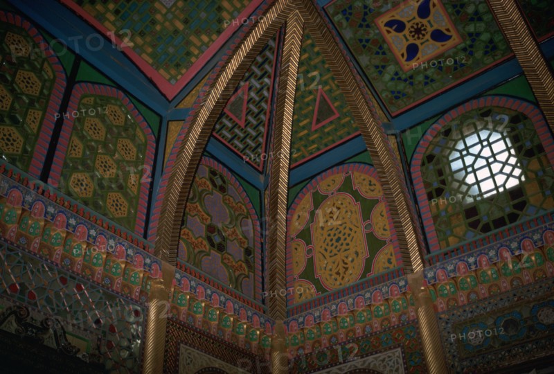 Interior decoration of the Emir's palace in Bukhara. Artist: Unknown