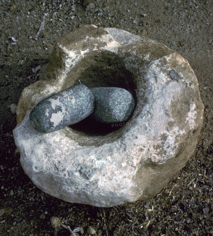 Quern for grinding corn, Neolithic. Artist: Unknown