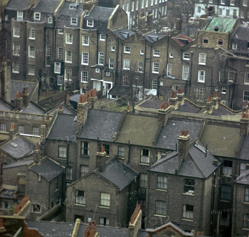 19th century houses in London, 19th century. Artist: Unknown