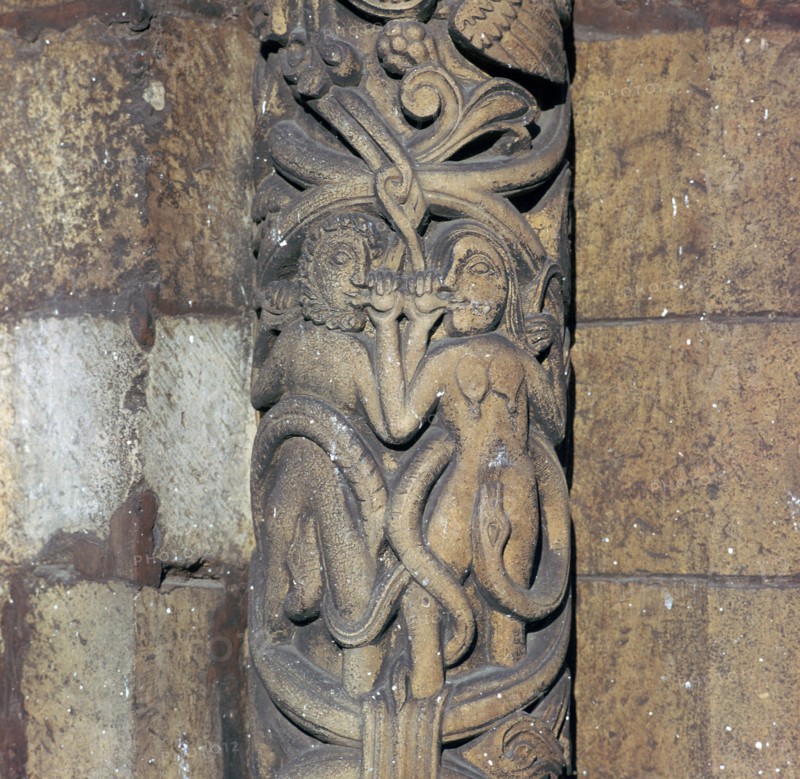 Detail from Lincoln Cathedral, 12th century. Artist: Unknown