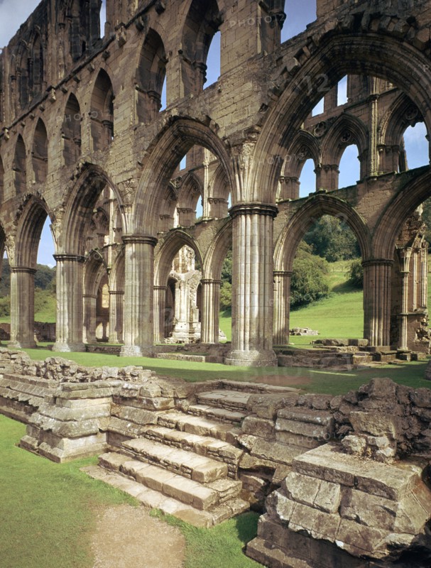 Rievaulx Abbey, 12th century. Artist: Unknown