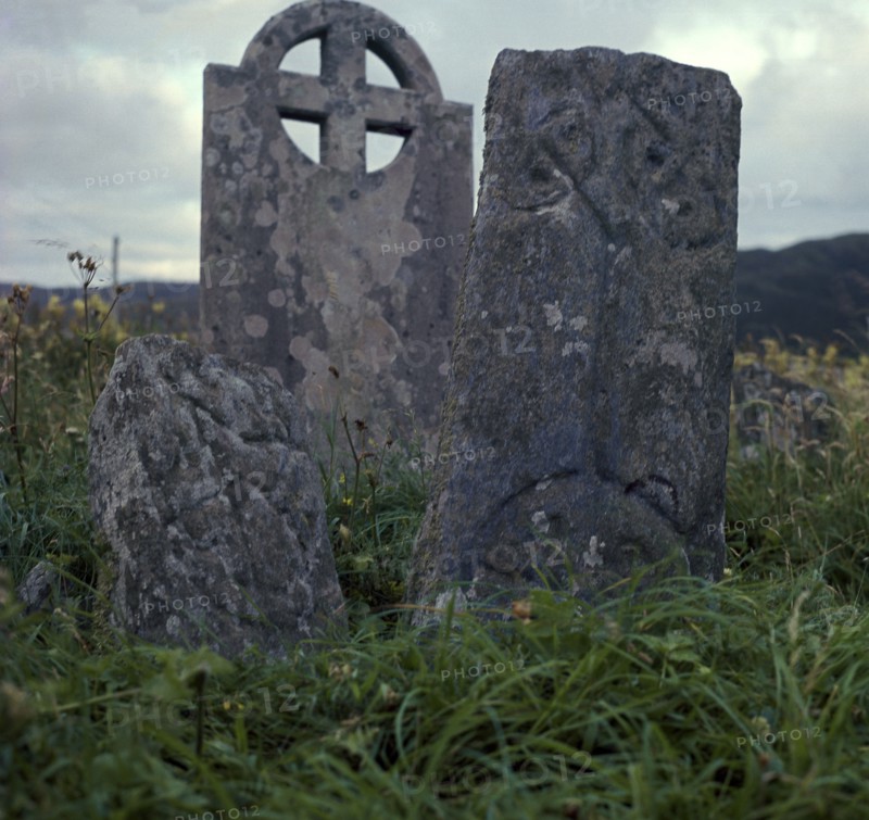 Early Christian cross-slab, 7th century. Artist: Unknown