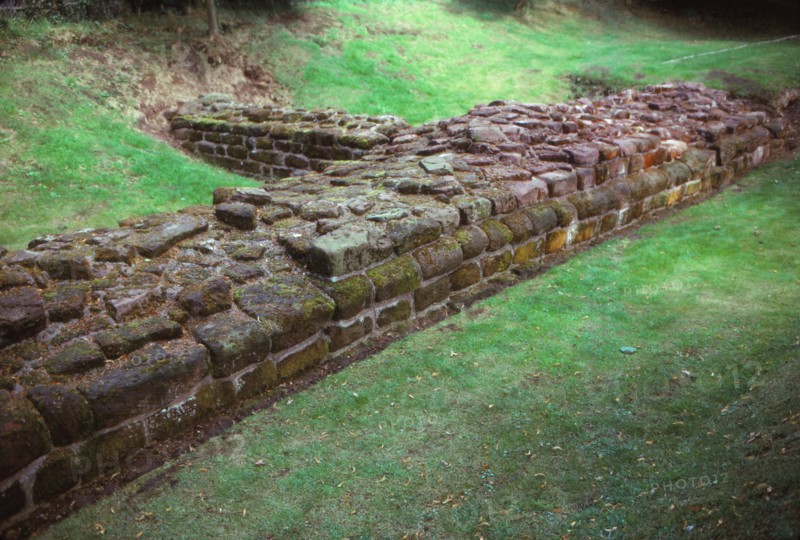 Wall of Roman Town, Aldborough, Yorkshire, 20th century. Artist: CM Dixon.
