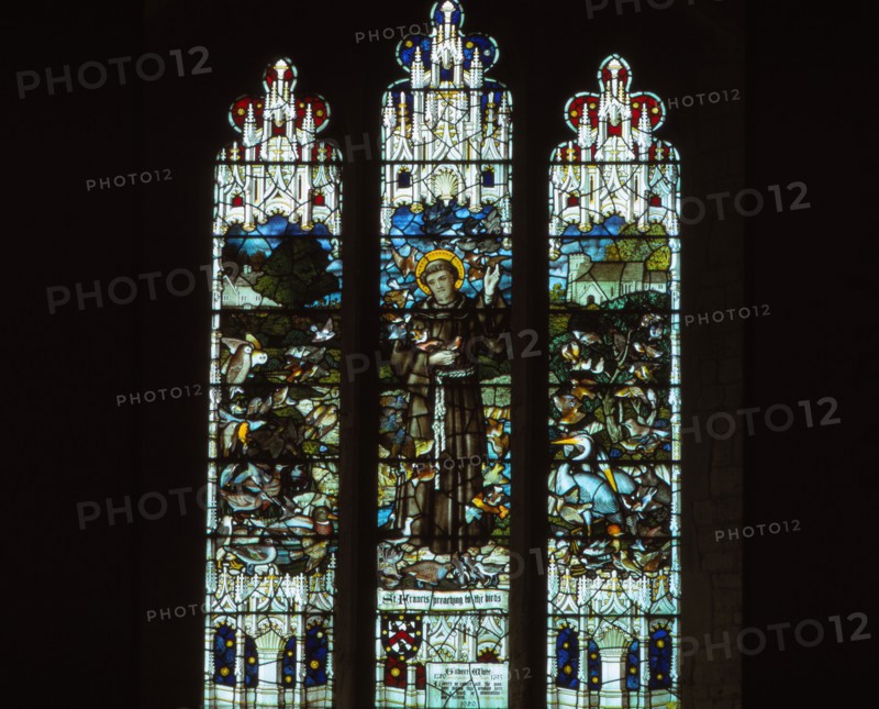 Gilbert White Memorial Window, Selborne Church, Hampshire, 20th century. Artist: CM Dixon.