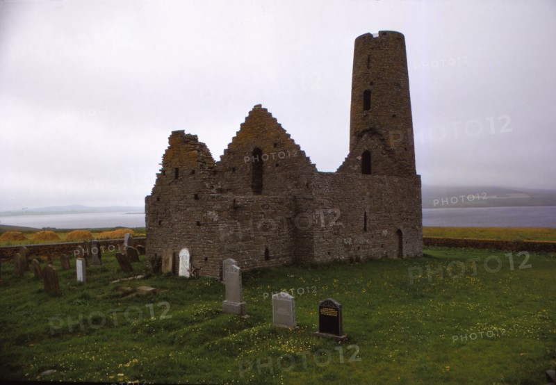 Church of St. Magnus, 12th century, Isle of Egilsay, Orkney, Scotland, 20th century. Artist: CM Dixon.