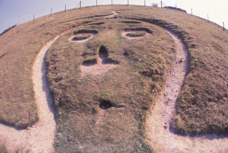 Cerne Abbas Giant, Dorset, 20th century. Artist: CM Dixon.