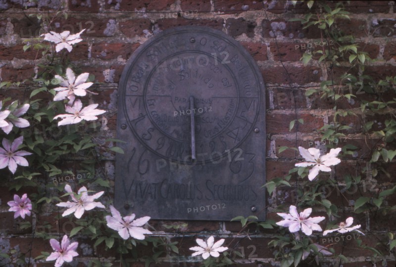 Sundial Dated 1663 in Grounds of Polesdon Lacey, Surrey, 20th century. Artist: CM Dixon.