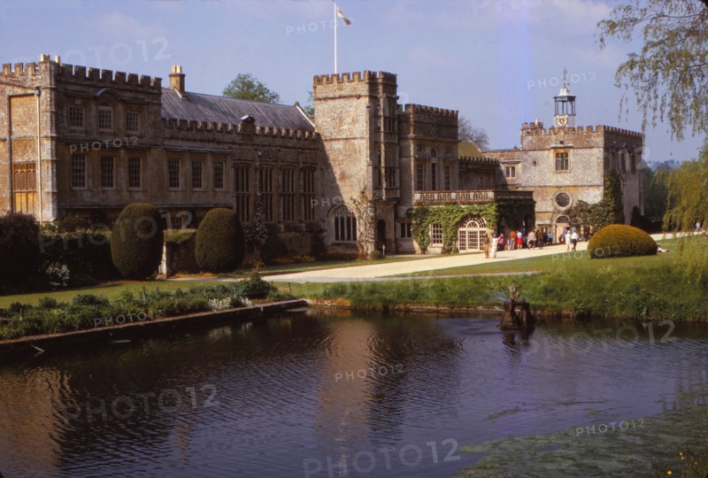 South Front of Forde Abbey, and Long Pond,  Dorset, 20th century.  Artist: CM Dixon.