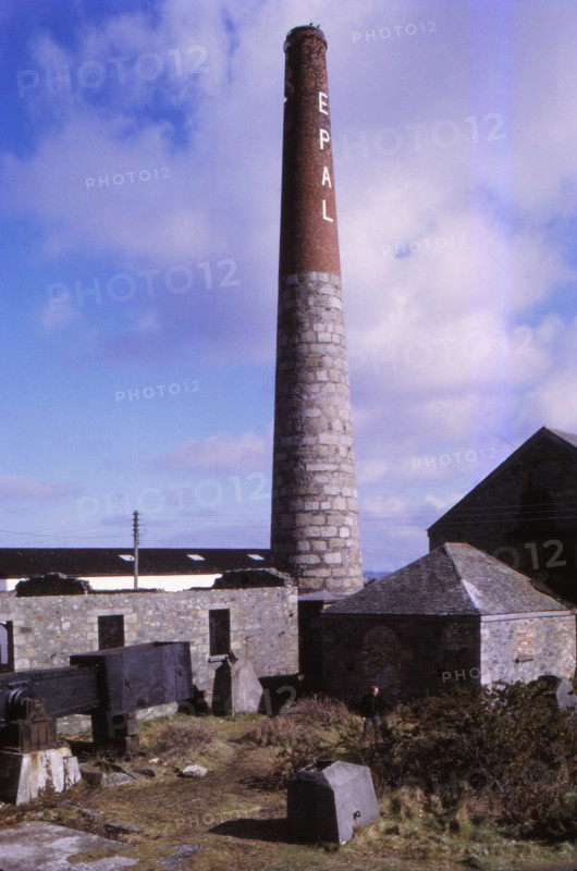 Derelict Tin Mine, Cambourne, Cornwall, 20th century.  Artist: CM Dixon.