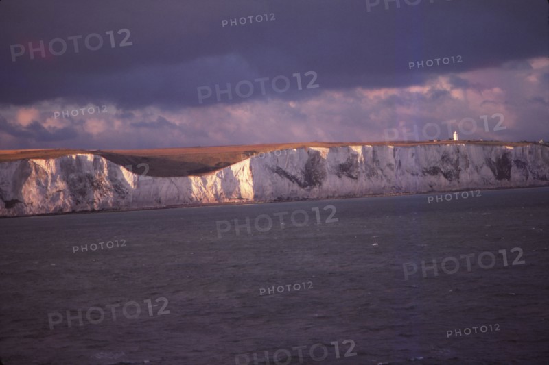 South Foreland Cliffs and Lghthouse from the Sea of Dover, England, 20th century. Artist: CM Dixon.