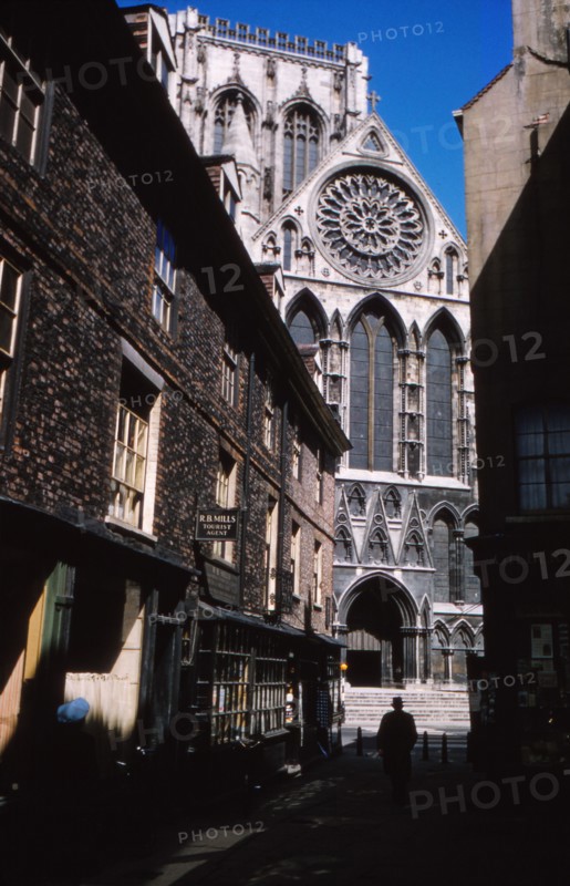 The Shambles and York Minister, York, 1958. Artist: CM Dixon.