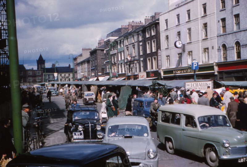 Market Place, York, 1958 Artist: CM Dixon.