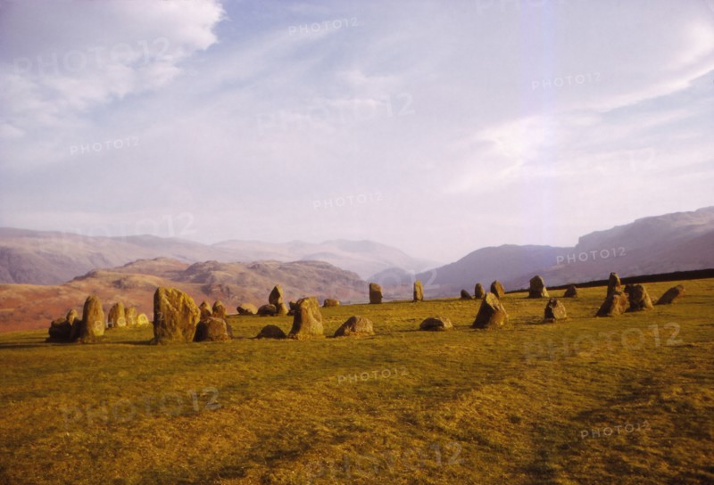 Castlerigg Stone Circle near Keswick, Cumberland, UK, 20th century. Artist: CM Dixon.
