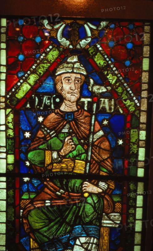 Stained glass window of Nathan, Canterbury Cathedral, 20th century. Artist: CM Dixon.