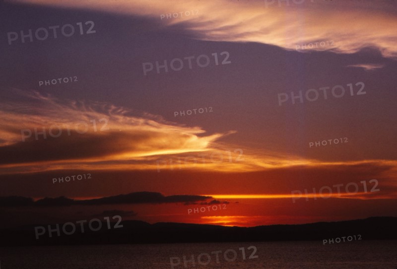 Sunset over Lake, Polonnaruwa, Sri Lanka, 20th century. Artist: CM Dixon.
