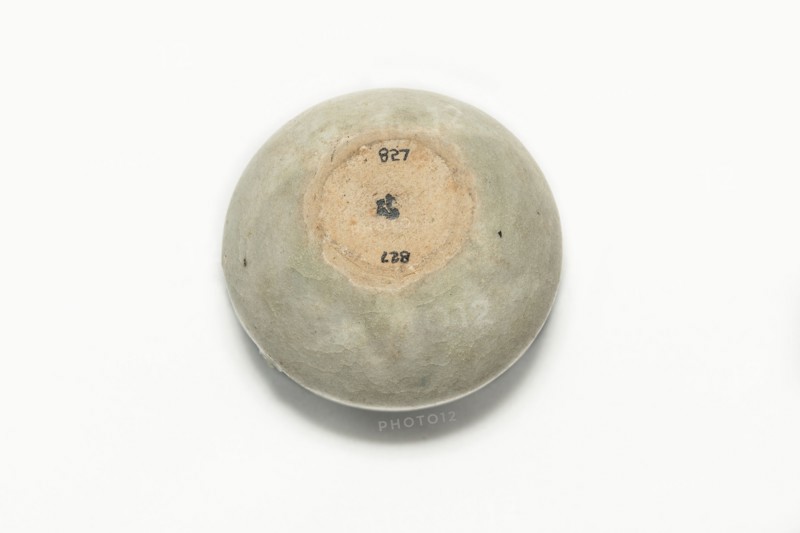 Blue and white jarlet with floral decoration, 14th-15th century. Artist: Unknown.
