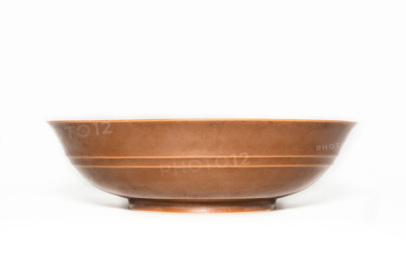 Cafe au lait monochrome bowl, 1736-1795. Artist: Unknown.