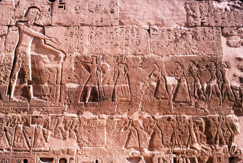Mortuary Temple of Rameses III at Medianat Habu, Luxor, Egypt, 12th Century BC. Artist: Unknown.