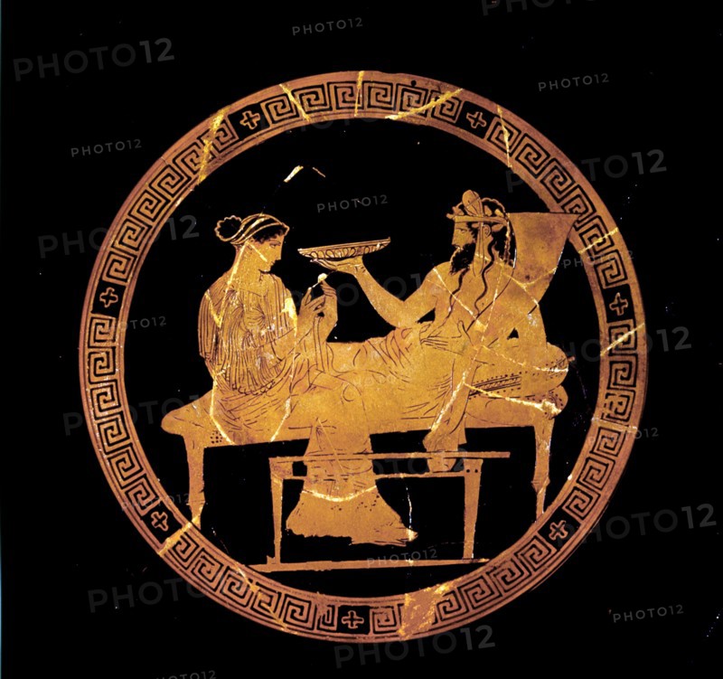 Hades and Persephone Banqueting: Altic Red-figure Kylix, c430 BC. Artist: Codrus Painter.