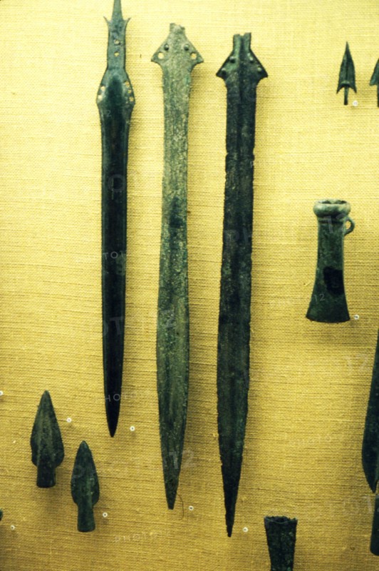 Celtic Bronze Iron Age Sword-Blades from Rive Seine at Paris, c800BC. Artist: Unknown.