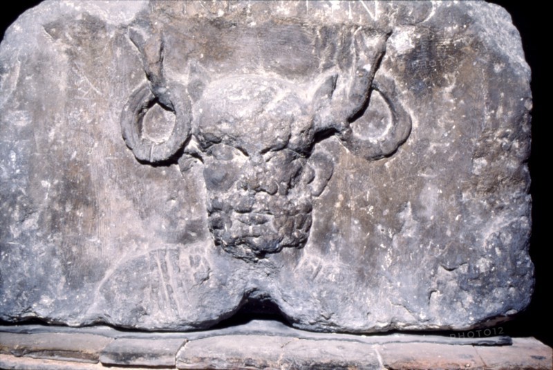Cernunnos, the Celtic Horned God from the Pillar of the Boatmen of Paris, AD14-37. Artist: Unknown.