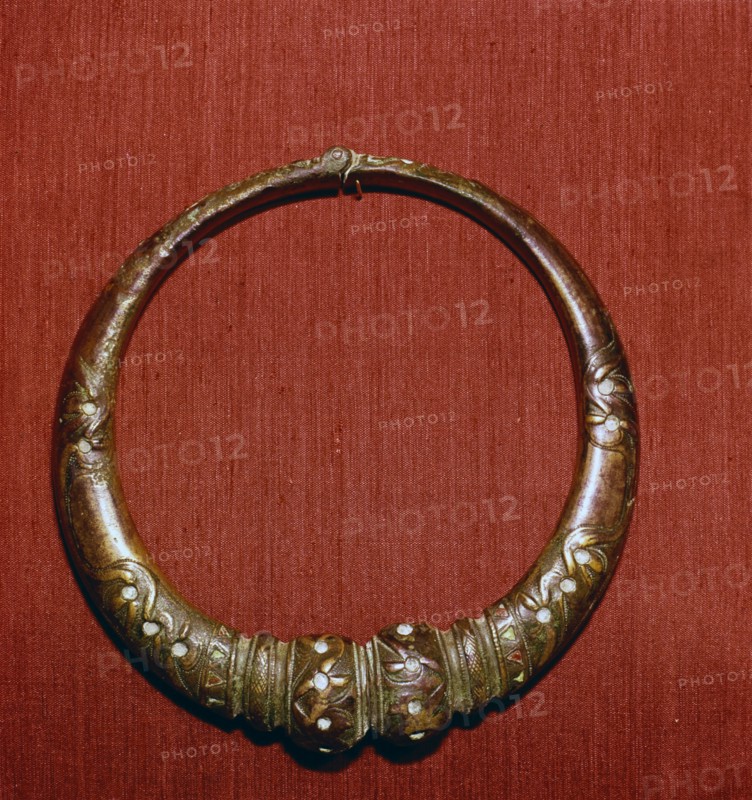 Celtic Bronze collar, (Torc) from Roxburghshire, Scotland, c1st Century.  Artist: Unknown.