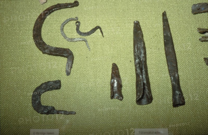 Iron Implements from the Celtic, Iron Age, Oppidum at Manching, Germany, 1st century BC. Artist: Unknown.
