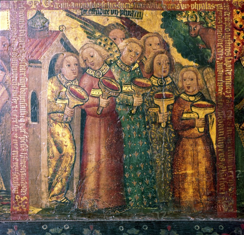 Seven Angels with Seven Vials, 14th-15th century. Artist: Master Bertram of Hamburg.