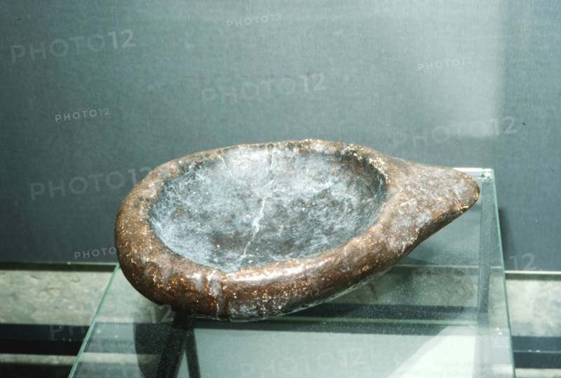 Paleolithic Stone Lamp from La Mouthe, France, 50,000BC-10,000BC.  Artist: Unknown.