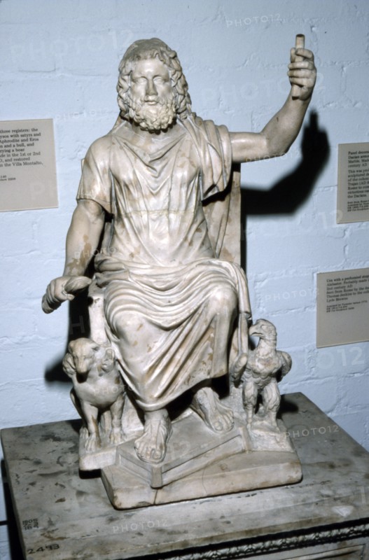 Pluto, (Hades) with Cerberus and Eagle, c3rd century BC. Artist: Unknown.