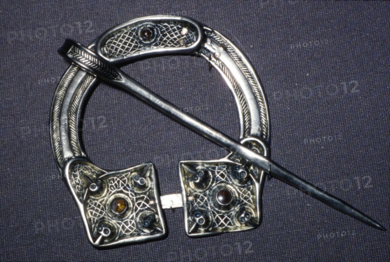Celtic Penannular Brooch from Ballynaglough, 8th century. Artist: Unknown.