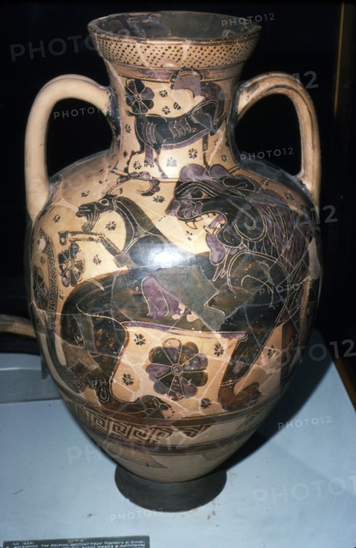 Amphora with Chimera, c6th century BC.