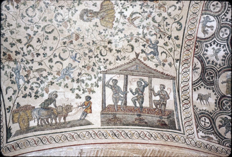 Mosaic detail in ambulatory of Santa Constanza church, Rome, 4th century. Artist: Unknown.