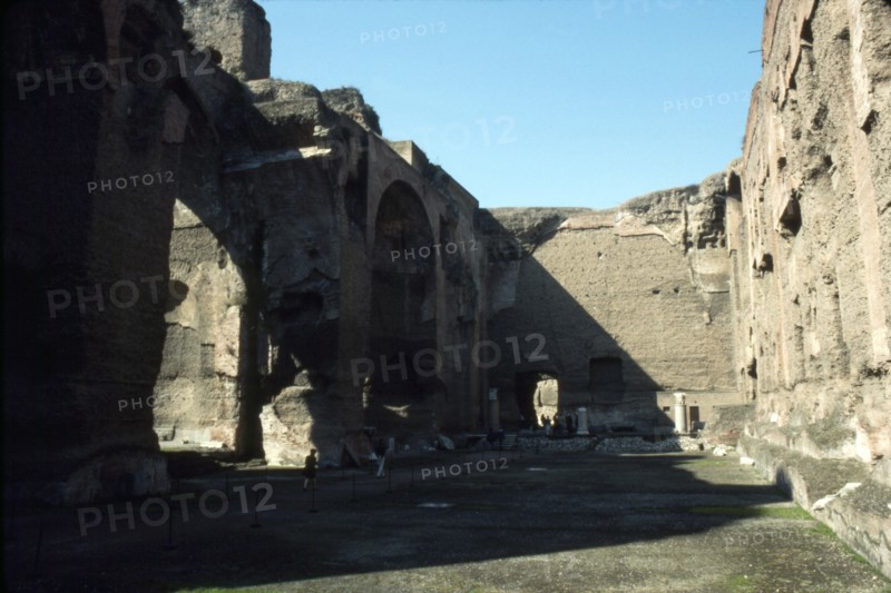 Baths of Caracalla, Rome, c20th century. Artist: CM Dixon.