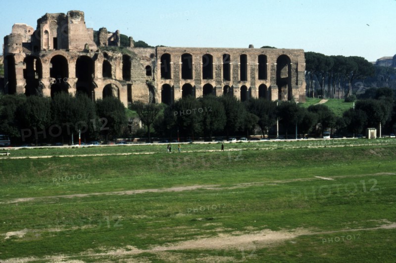 View across Circus Maximus to Palatine Hill, Rome, c20th century. Artist: CM Dixon.