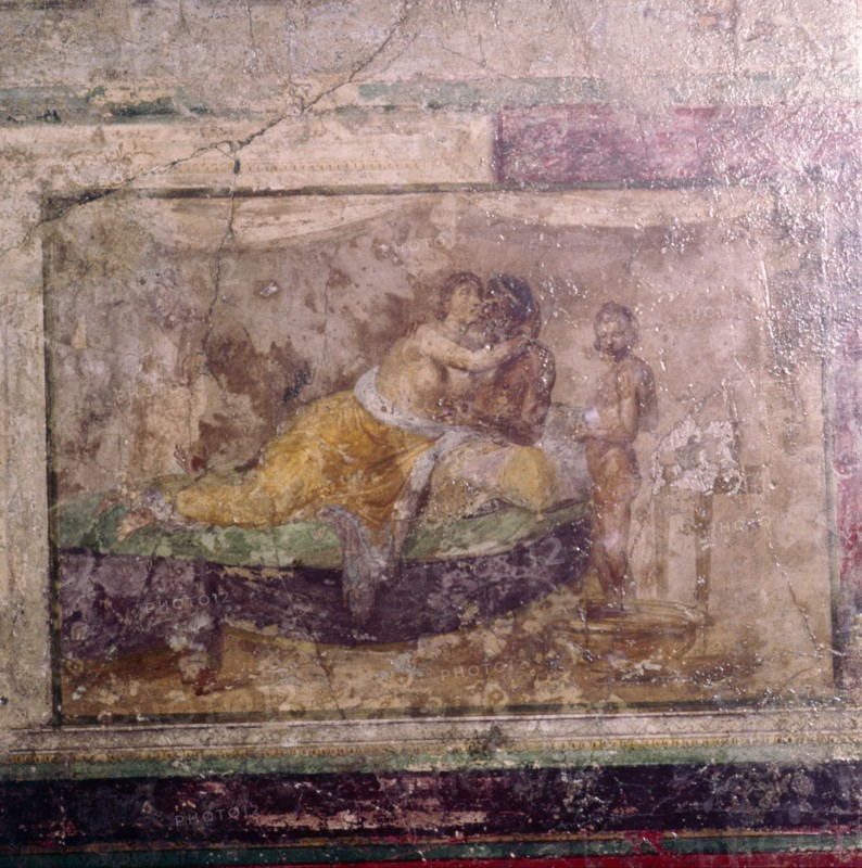 Roman wall painting, in Rome, 1st century. Artist: Unknown.