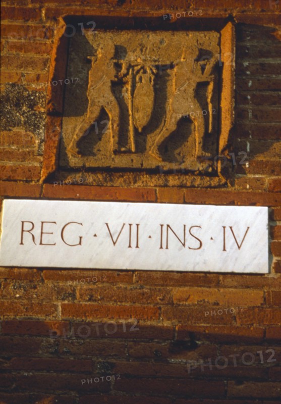 Wine-Merchant's Sign in Pompeii street c1st century. Creator: Unknown.