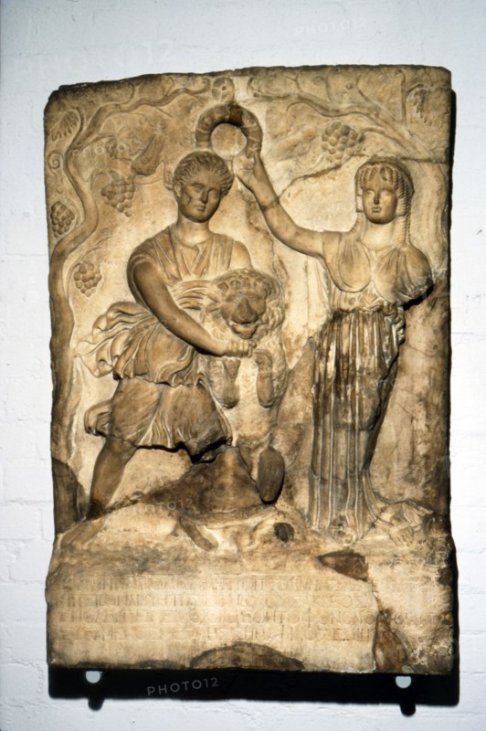 Cyrene crowned by Libya, c120-140. Artist: Unknown.