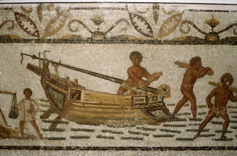 Roman Sea mosaic, 2nd-3rd century. Artist: Unknown.