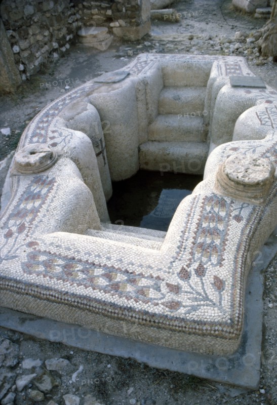 Early Christian Baptismal Bath at Roman forum of Sufetula, Sbeitla, Tunisia, c20th century. Artist: Unknown.