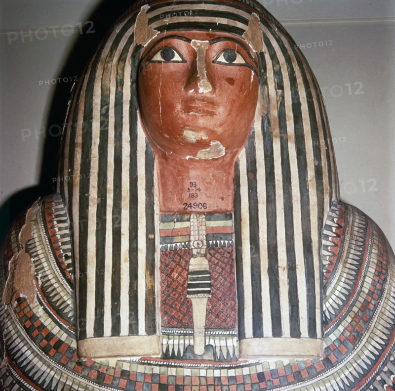 Lid of coffin of Pensenhor from Thebes, XXII Dynasty, c900BC Artist: Unknown.