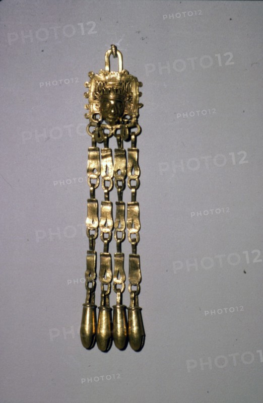 Gold Pendant, Mixtec, 1200-1521. Artist: Unknown.