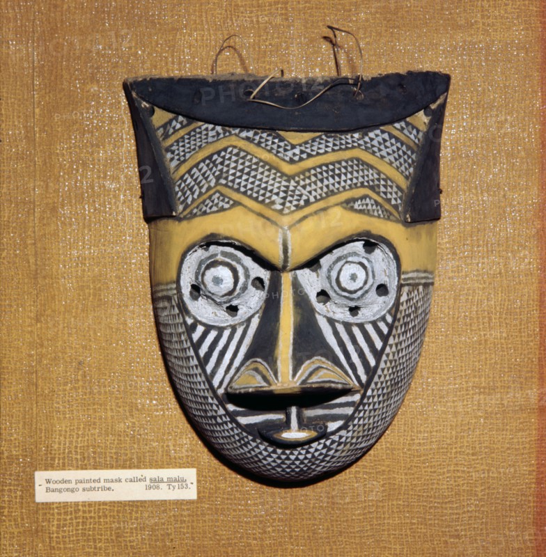 Wooden painted Sala Malu mask, Bangongo Tribe, Africa. Artist: Unknown.