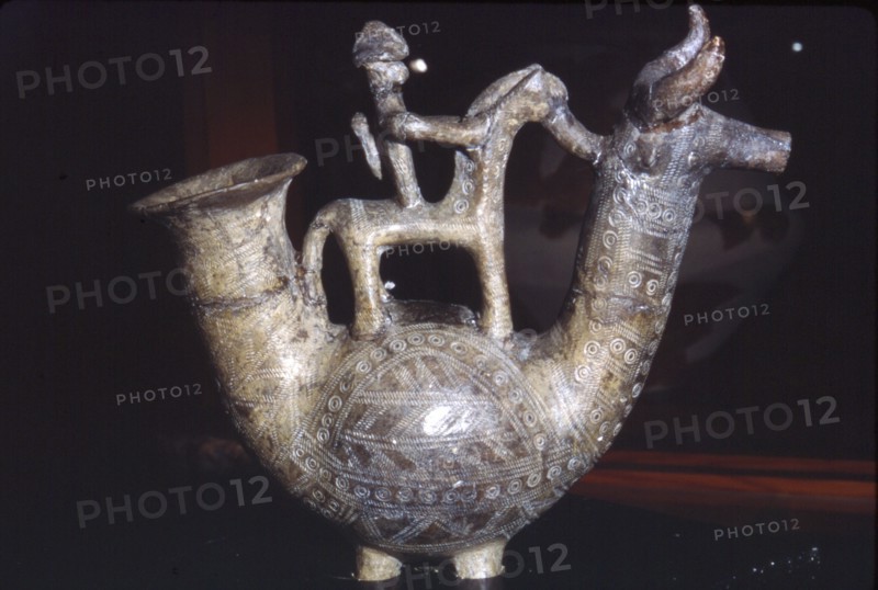 Earthenware Vessel, Villanova Culture, from Bologna, Italy, 8th century BC. Artist: Unknown.