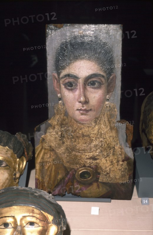 Wax portrait from Antinoe, 2nd century. Artist: Unknown.