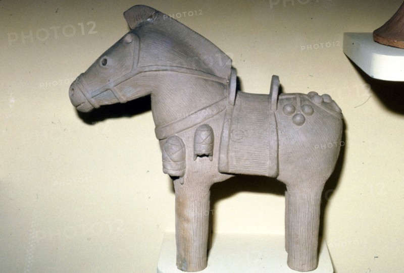Japanese Haniwa Tomb Figure of Horse, c300-550. Artist: Unknown.