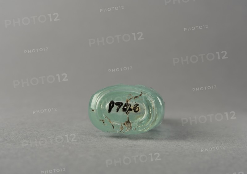 Aquamarine snuff bottle, China, Qing dynasty, 1644-1911. Creator: Unknown.