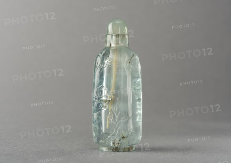 Aquamarine snuff bottle, China, Qing dynasty, 1644-1911. Creator: Unknown.