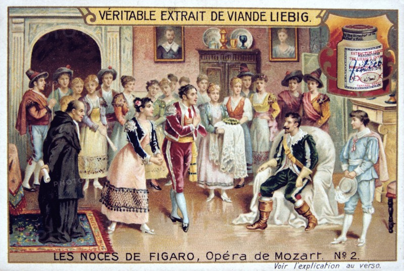 Scene from Mozart's opera The Marriage of Figaro, 1786 (1905).  Artist: Anon
